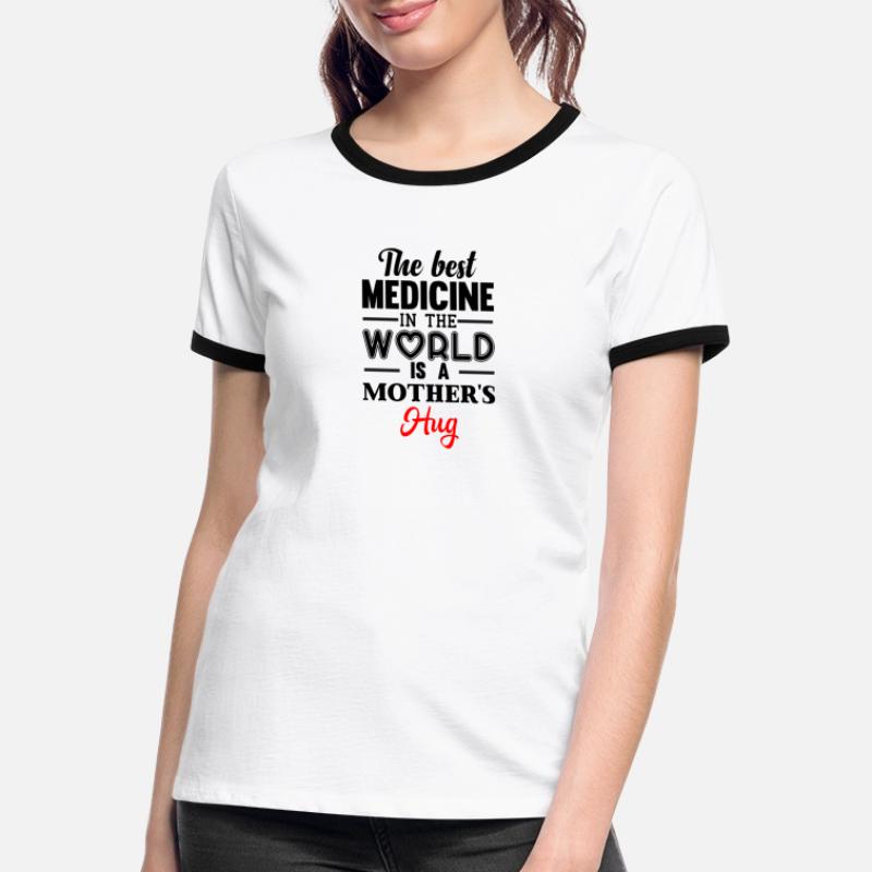 Muttertag, Muttertag, Muttertag, Muttertag, Muttertag Frauen Kontrast-T-Shirt