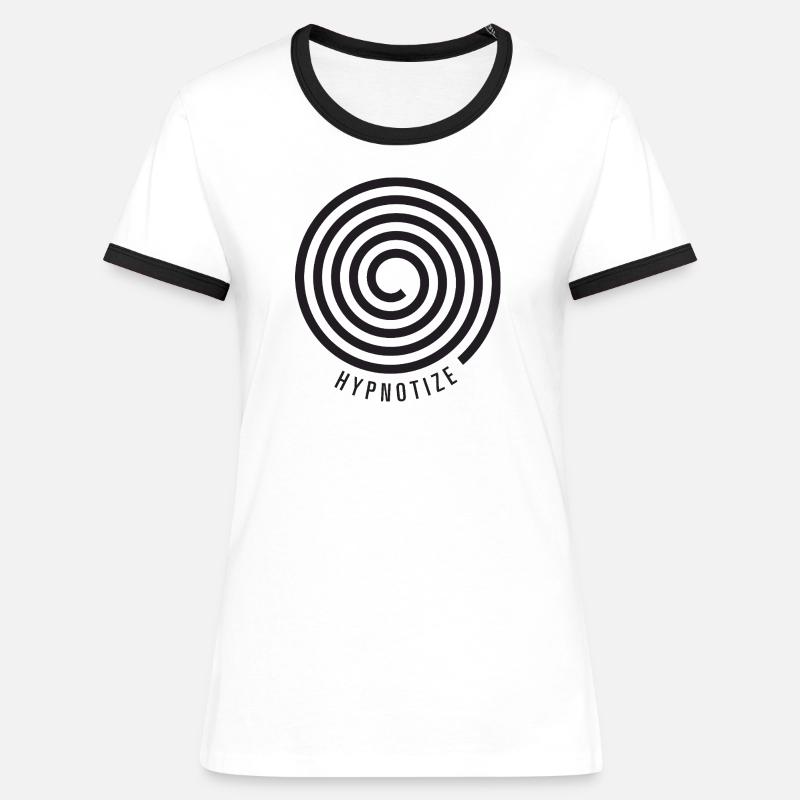 Hypnotize - Women's Ringer T-Shirt - white/black
