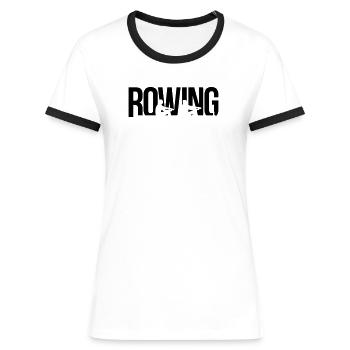 canottaggio - Maglietta Contrast da donna - bianco/nero - Fronte - Selfina (174cm)