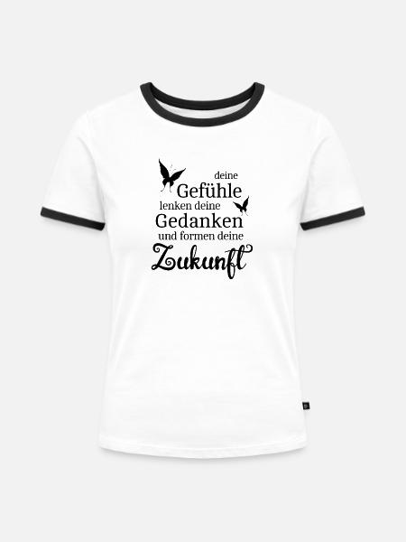 Futur - T-shirt contrasté Femme - blanc/noir