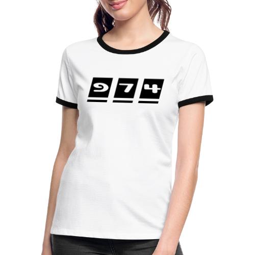 974, La Réunion - T-shirt contrasté Femme