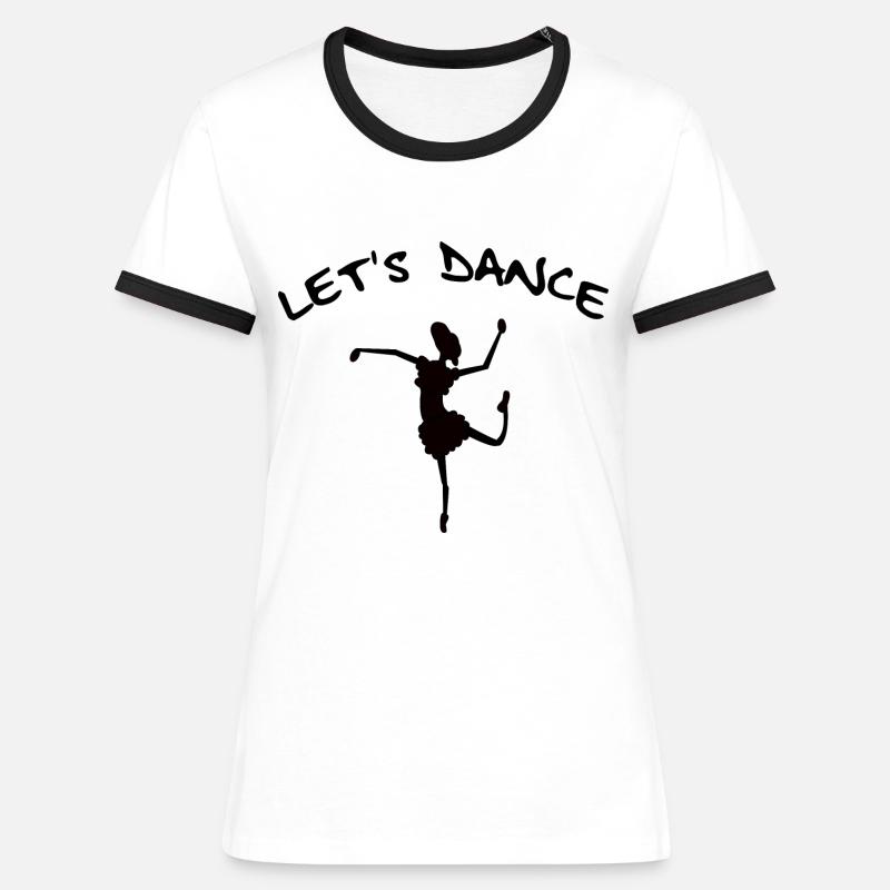 Let's Dance - Schaf - Women's Ringer T-Shirt - white/black