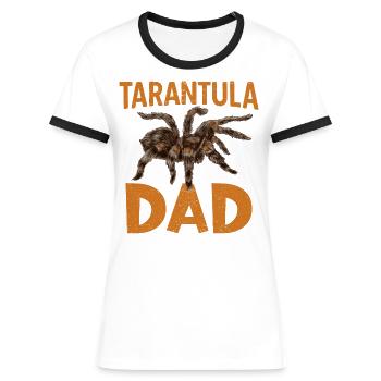 Vogelspinne Papa Vogelspinnen Sammler Vogelspinne - Frauen Kontrast-T-Shirt - Weiß/Schwarz - Vorne - Selfina (174cm)