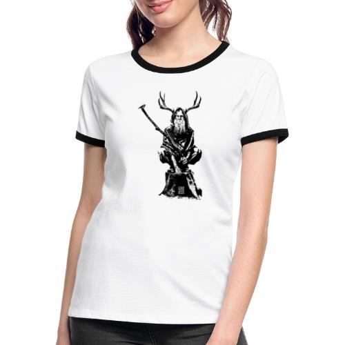Leshy BlackOnWhite - Women's Ringer T-Shirt