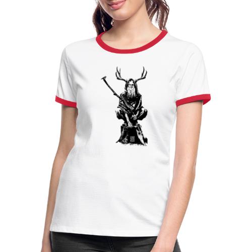 Leshy BlackOnWhite - Women's Ringer T-Shirt