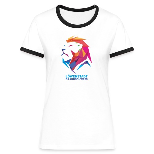 Löwenstadt Design 7 - Frauen Kontrast-T-Shirt