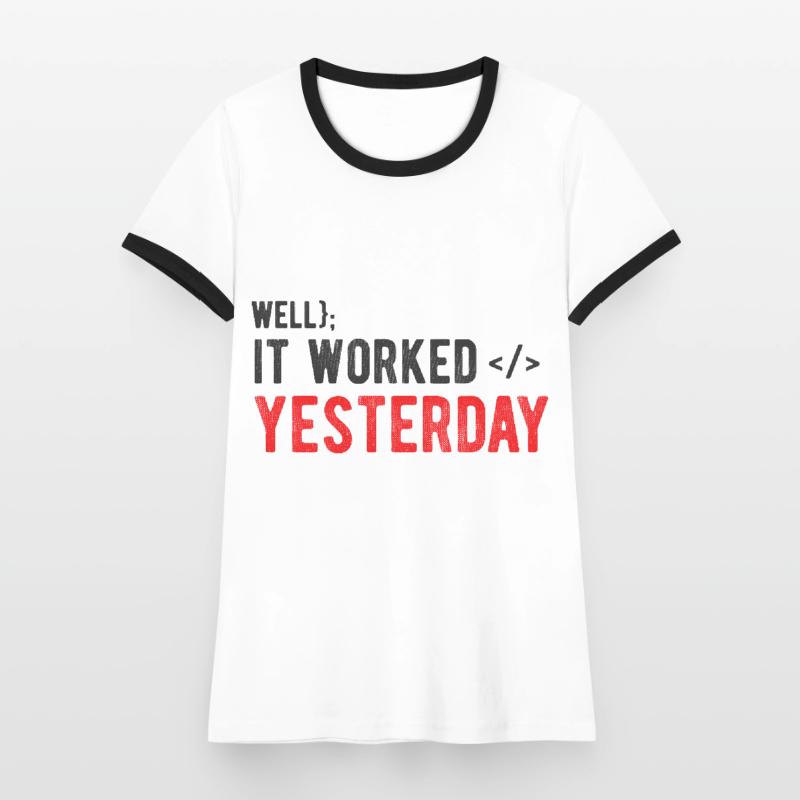 Software Ingenieur Informatiker Programmierer Frauen Kontrast-T-Shirt