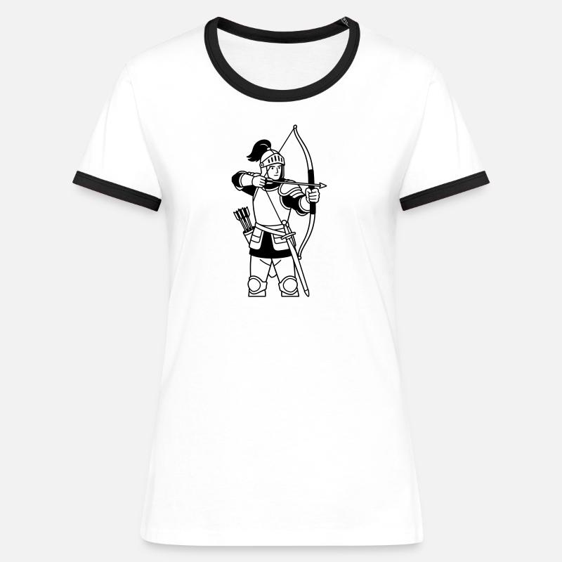 Sagittarius - Women's Ringer T-Shirt - white/black