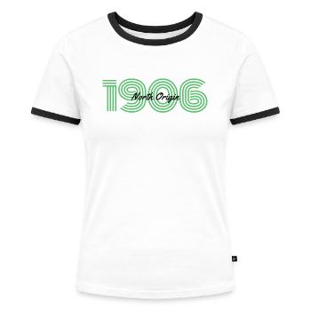 1906 North Origin Lens - T-shirt contrasté Femme - blanc/noir - Devant - Selfina (174cm)