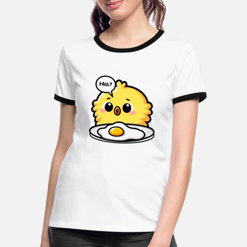Eggs Fried Egg Easter Meme Women's Ringer T-Shirt