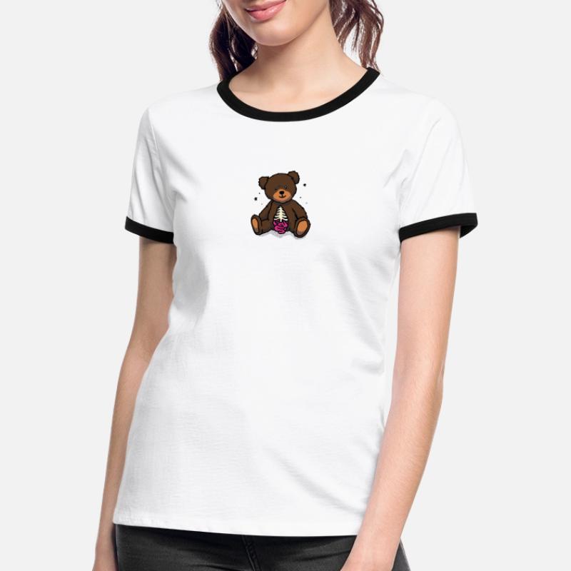 Bones bear nightmare Women's Ringer T-Shirt