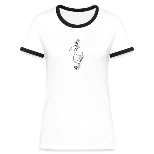 Vogel Design - Frauen Kontrast-T-Shirt