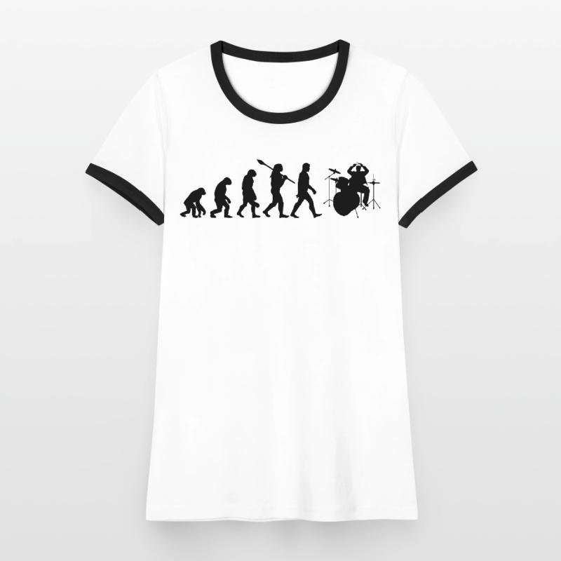 Drum évolution T-shirt contrasté Femme