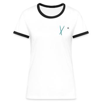 Got The Groove? - Women's Ringer T-Shirt - white/black - Front - Selfina (174cm)