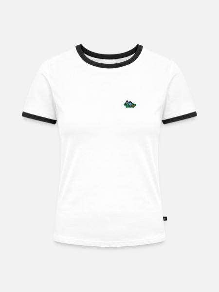 Allenatore - Maglietta Contrast da donna - bianco/nero