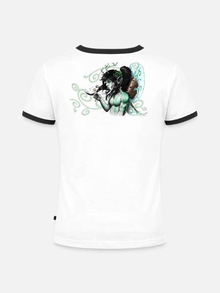 Fée cornue - 2022 - T-shirt contrasté Femme - blanc/noir