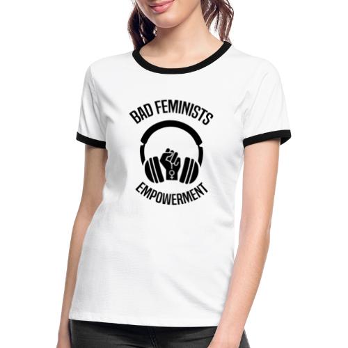 2SIDES WHITE - Women's Ringer T-Shirt