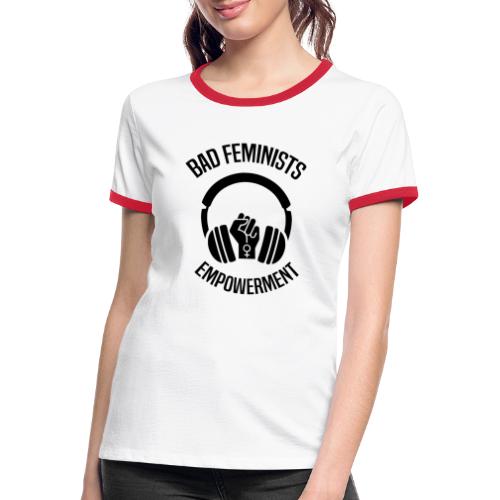 2SIDES WHITE - Women's Ringer T-Shirt