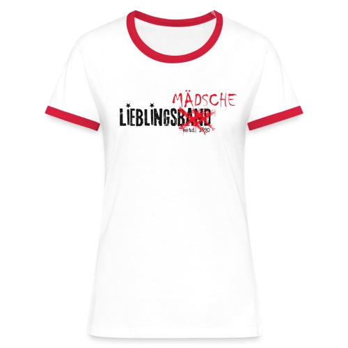 Lieblingsmaedsche black png - Frauen Kontrast-T-Shirt