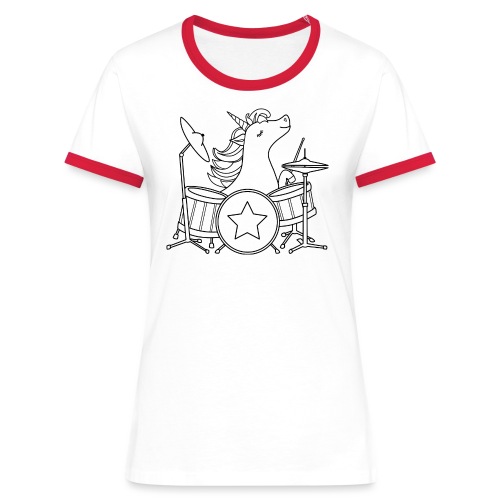 Horny Metal - Frauen Kontrast-T-Shirt