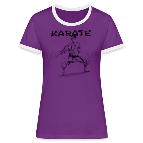 karate - Frauen Kontrast-T-Shirt