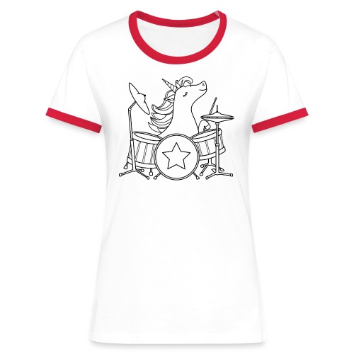 Horny Metal - Frauen Kontrast-T-Shirt