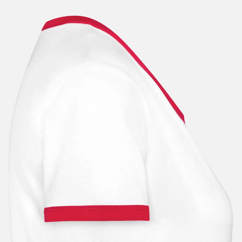 Branche de joyeux Noël avec des décorations de Noël T-shirt contrasté Femme