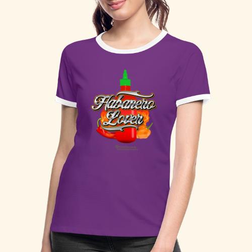 Chili Statement Habanero Lover - Frauen Kontrast-T-Shirt