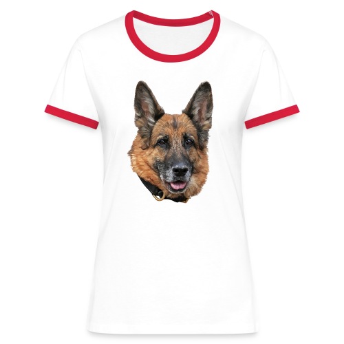 Schäferhund - Frauen Kontrast-T-Shirt