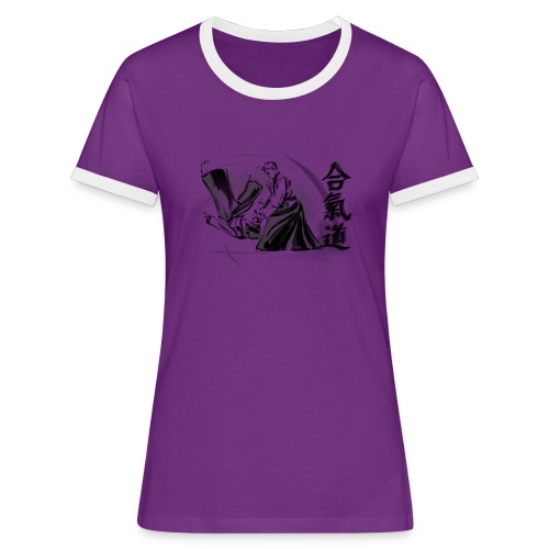 aikido - Frauen Kontrast-T-Shirt