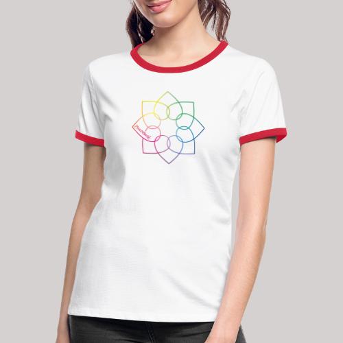 Verbundene Herzen - Frauen Kontrast-T-Shirt