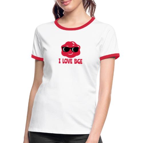 Ein echter Hingucker - I love BGE - Frauen Kontrast-T-Shirt