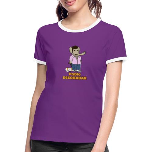 PABLO ESCOBABAR ! (par Axel Ville) - T-shirt contrasté Femme