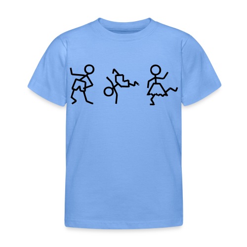tanzende_maennchen3 - Kinder T-Shirt