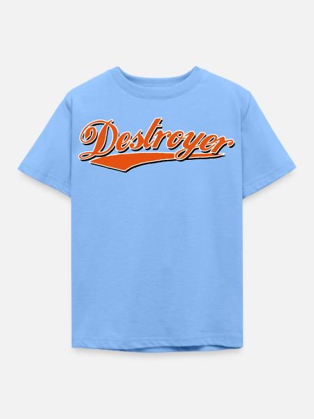 destroyer destroy zerstörer crash bandit - Kinder T-Shirt - Himmelblau