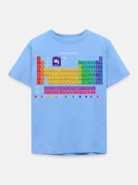 Periodensystem Farbpalette - Kinder T-Shirt - Himmelblau