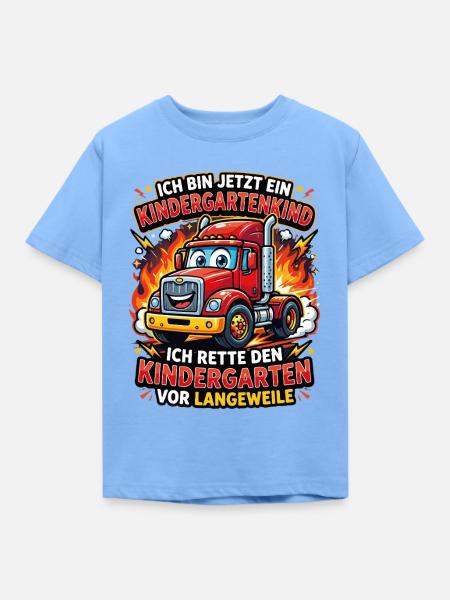 Ich Bin jetzt EIN Kindergartenkind - Kinder T-Shirt - Himmelblau