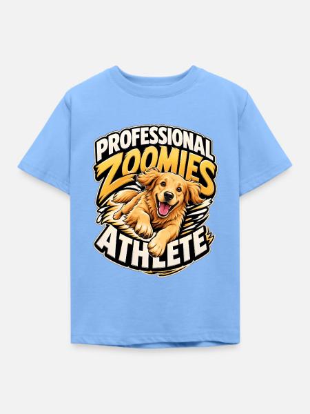 Golden Retriever - Kinder T-Shirt - Himmelblau