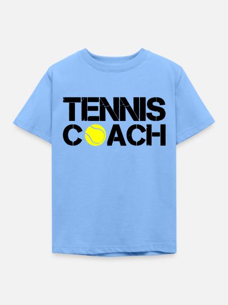 tennis coach - Kinder T-Shirt - Himmelblau