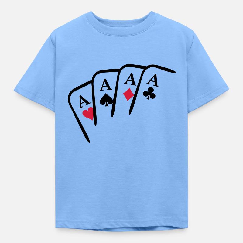 As Design Karten - Kinder T-Shirt - Himmelblau