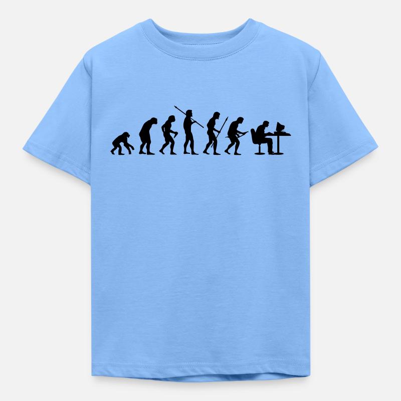 Evolution - T-shirt Enfant - bleu ciel