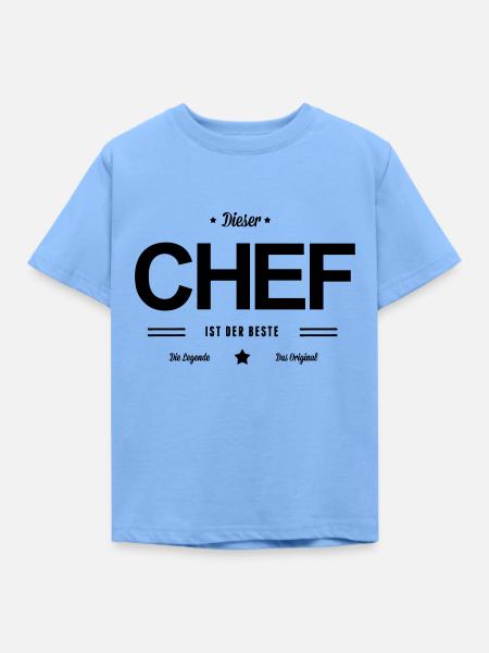 Bester Chef - Kinder T-Shirt - Himmelblau