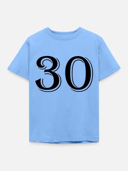 30 - Kinder T-Shirt - Himmelblau
