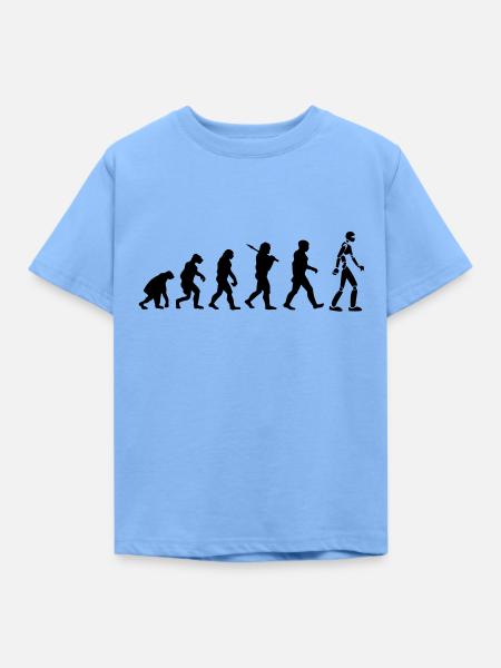 Roboter-Entwicklung - Kinder T-Shirt - Himmelblau