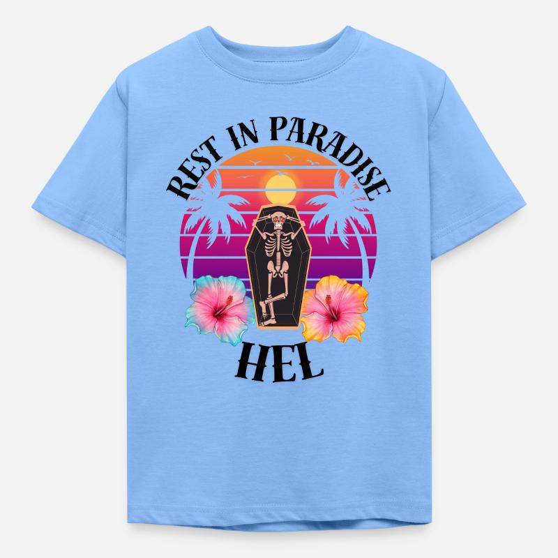 Helium RIP Sarkasmus - Kinder T-Shirt - Himmelblau