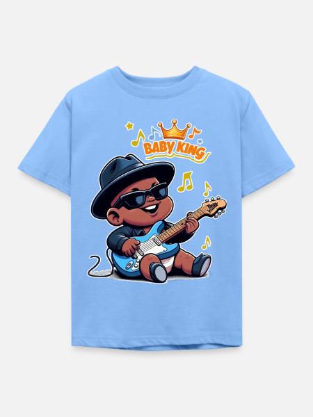 Baby-König - Kinder T-Shirt - Himmelblau