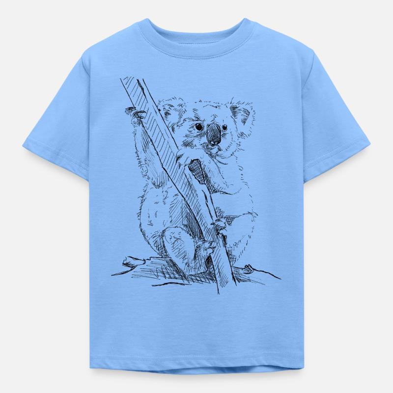 Koala - Kinder T-Shirt - Himmelblau