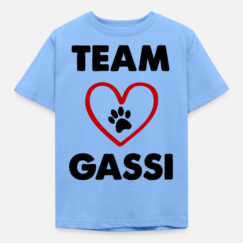 team gassi - Kinder T-Shirt - Himmelblau