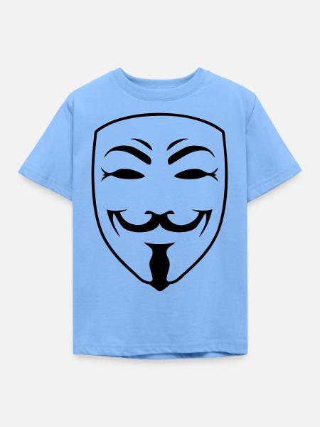 anonymous - Kinder T-Shirt - Himmelblau