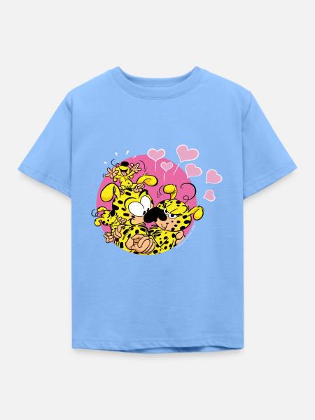Marsupilami Liebe - Kinder T-Shirt - Himmelblau